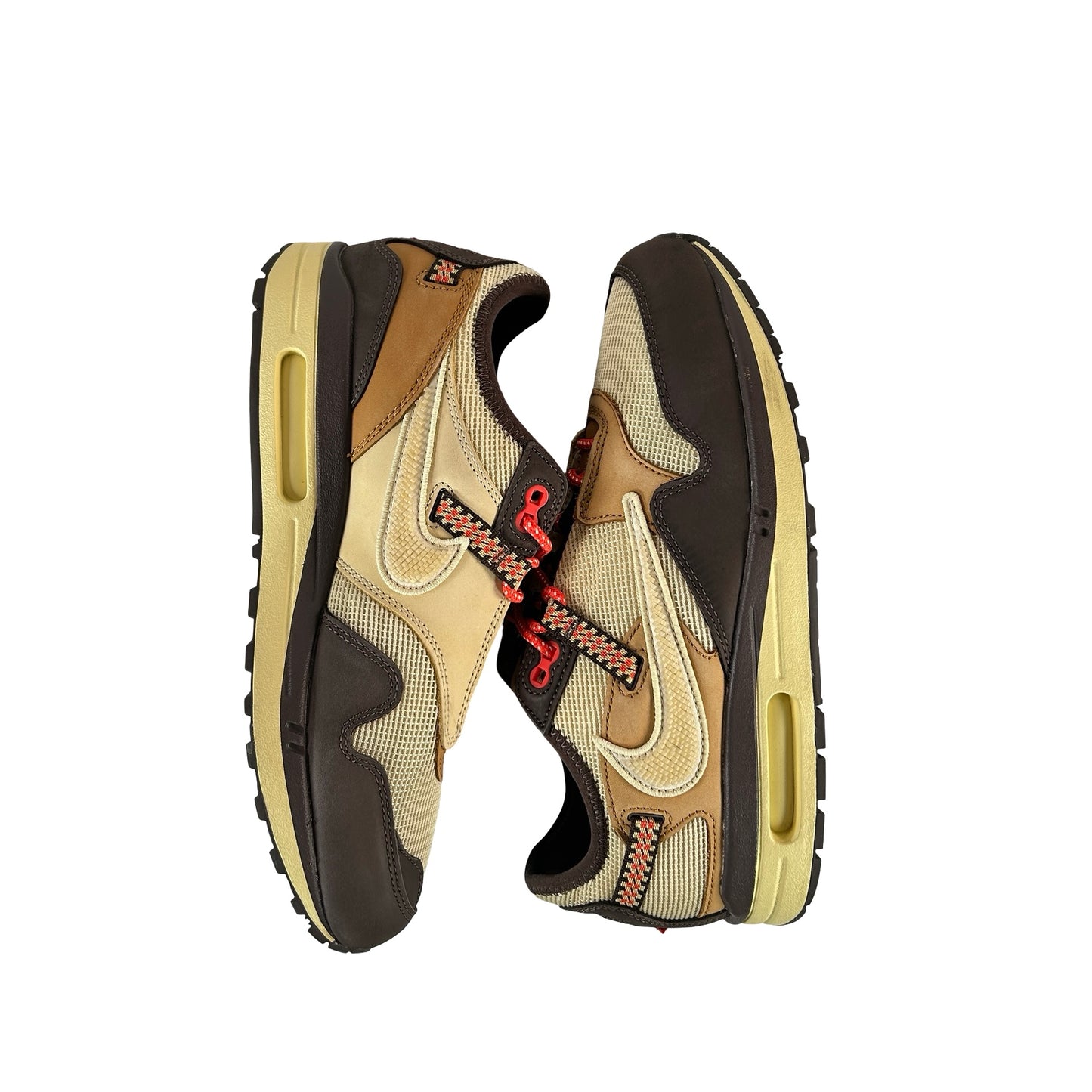 DO9392 200 Nike Air Max 1 Travis Scott Cactus Jack Baroque Brown [USED] - 9.5 M (Used) (No Insoles) (No Box)