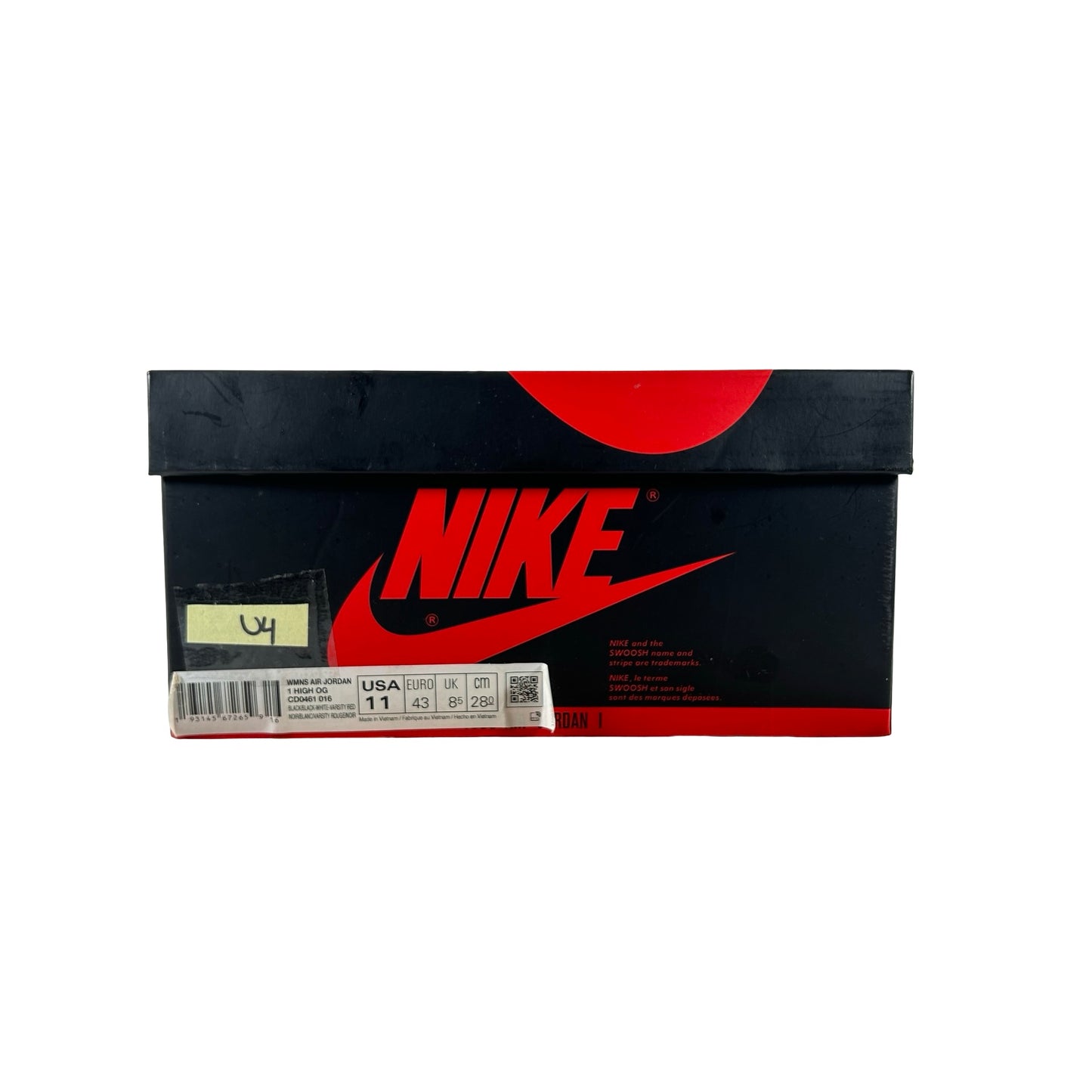 CD0461 016 AJ1 Satin Black Toe [USED] - 11 W (Used4)