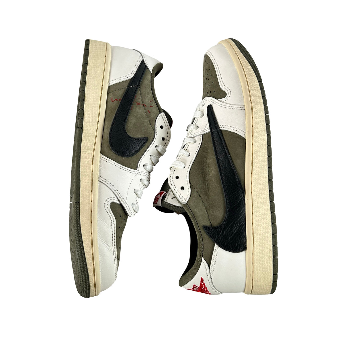 DM7866 200 Jordan 1 Retro Low OG SP Travis Scott Medium Olive [USED] - 9 M (Used10)