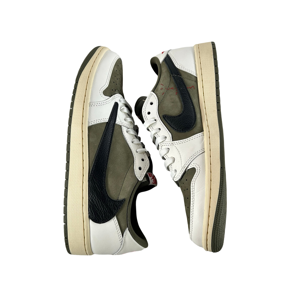 DM7866 200 Jordan 1 Retro Low OG SP Travis Scott Medium Olive [USED] - 9 M (Used10)
