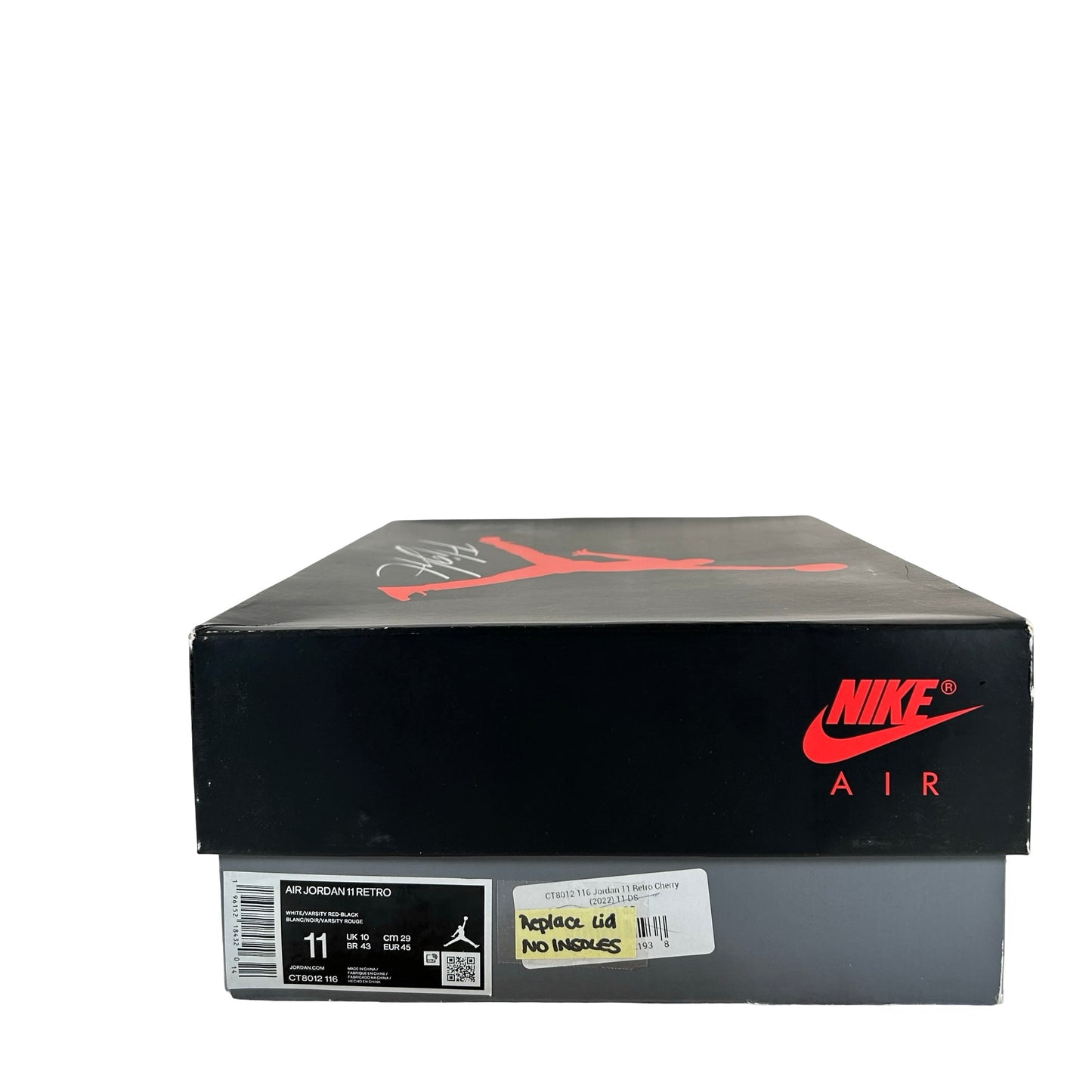 CT8012 116 Jordan 11 Retro Cherry (2022) [USED] - 11 M (Used) (Replace Lid) (No Insoles)