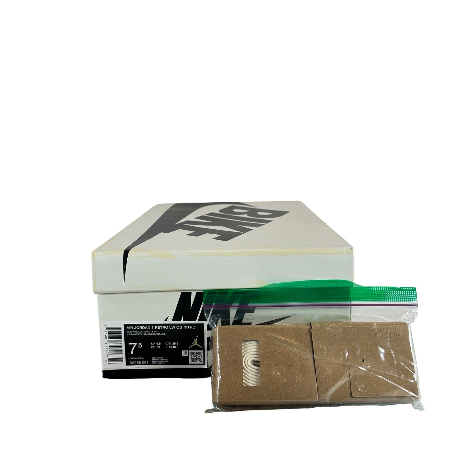 IB8958 001 Jordan 1 Retro Low OG Nigel Sylvester Nitro Better With Time [USED] - 7.5 M (Used)