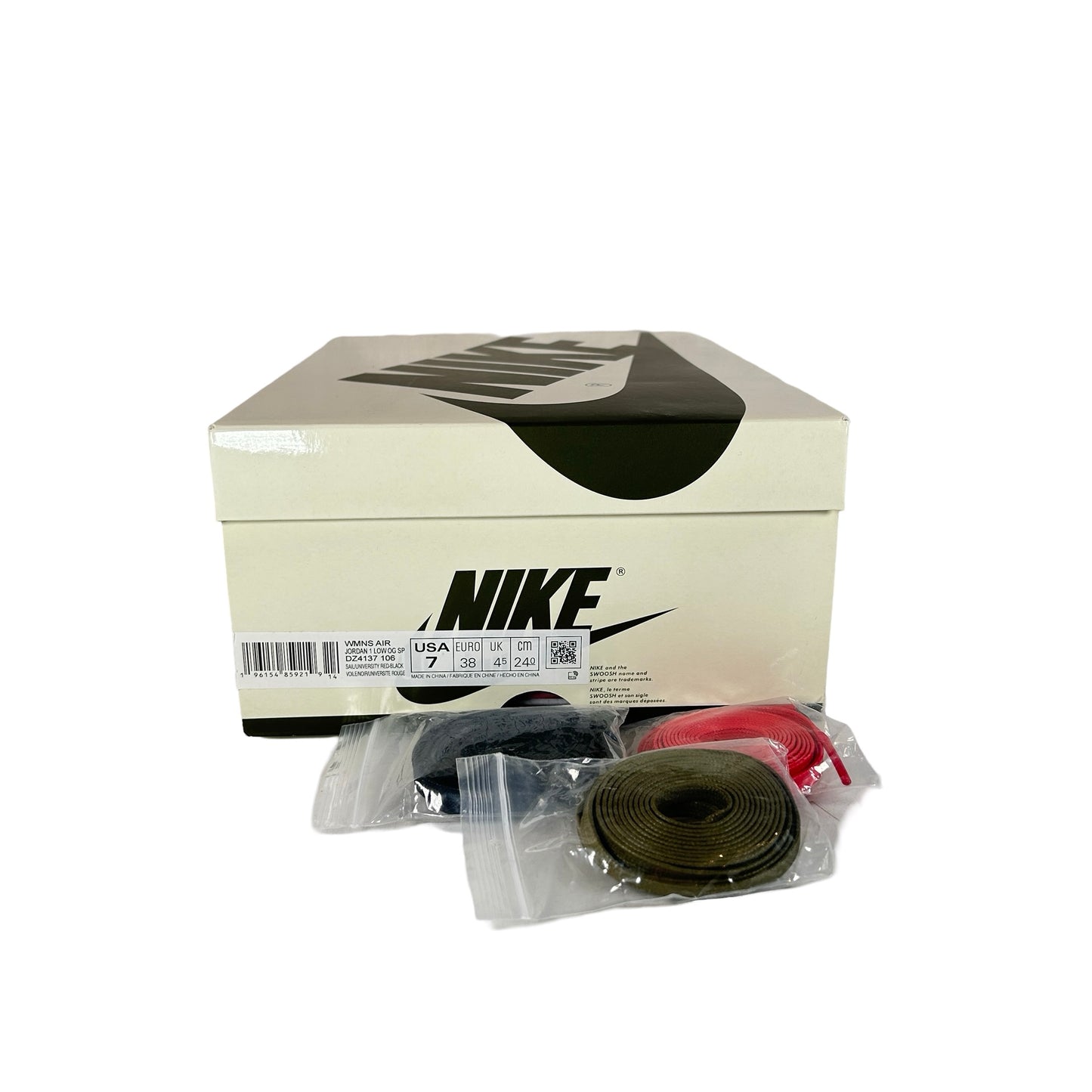 DZ4137 106 Jordan 1 Retro Low OG SP Travis Scott Olive (W) [USED] - 7 W (Used)