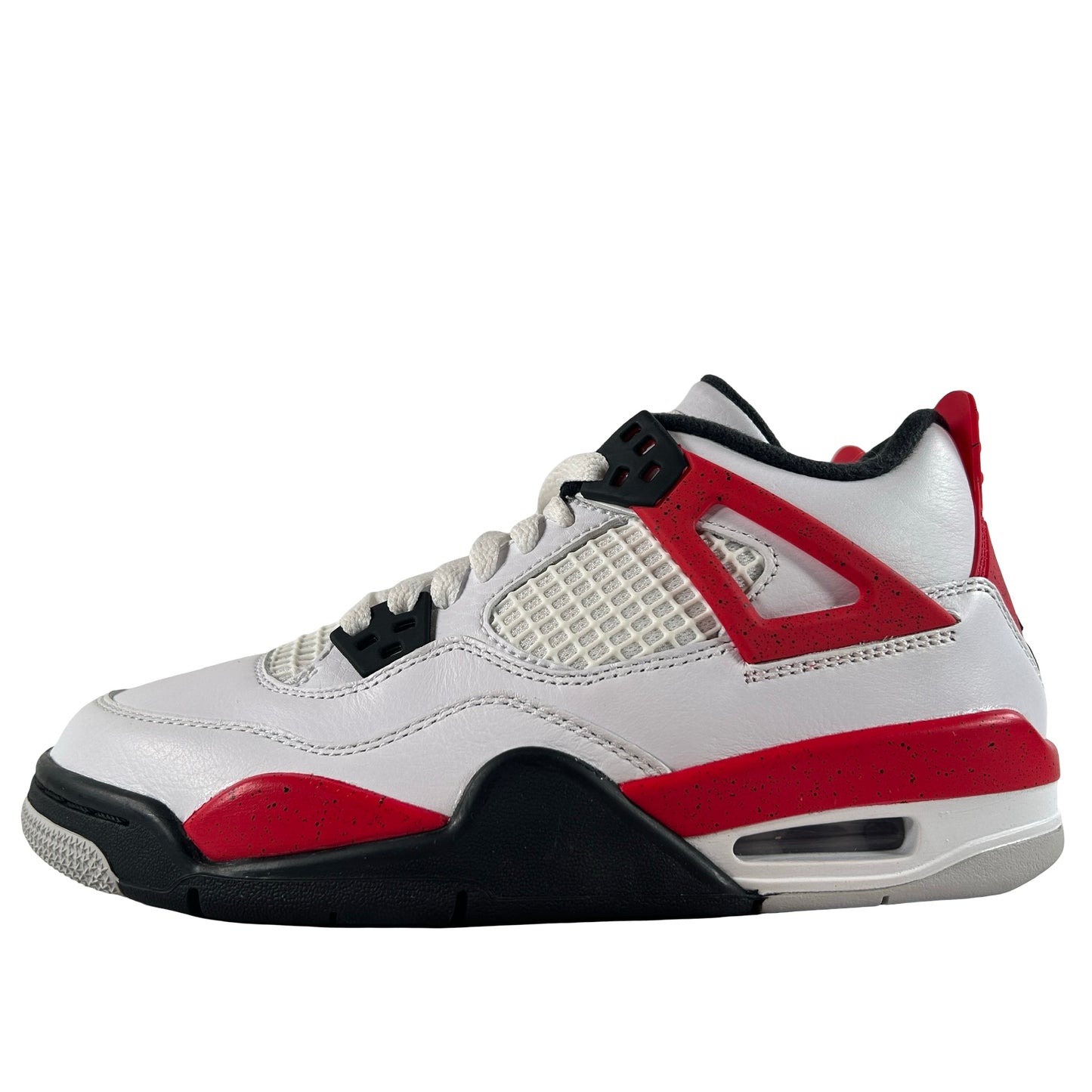 408452 161 Jordan 4 Retro Red Cement (GS) [CONDITIONAL] - 4 Y (Yellowing)
