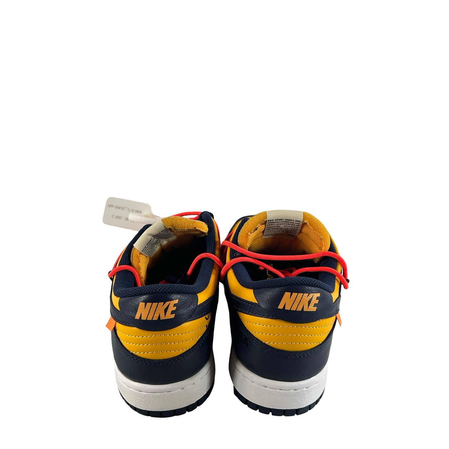 CT0856 700 Dunk Low Off-White University Gold [USED] - 9 M (Used)