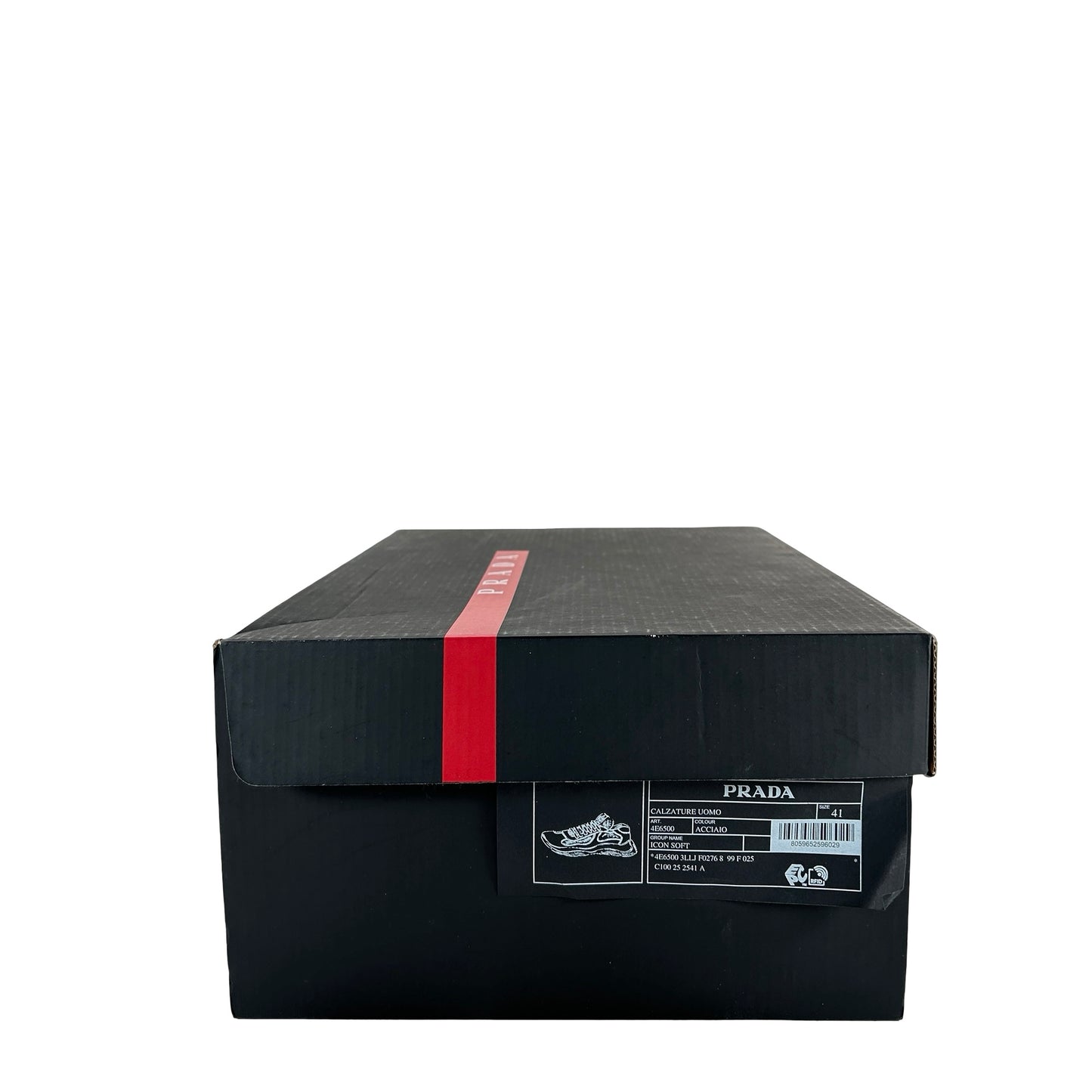 4E6500 3LLJ F0276 F02 Prada America's Cup Soft Rubber Steel Gray [USED] - EU 41 (Used)