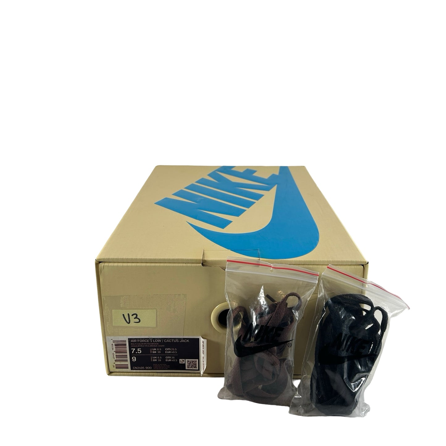 CN2405 900 Nike Air Force 1 Low Travis Scott Cactus Jack [USED] - 7.5 M (Used3)