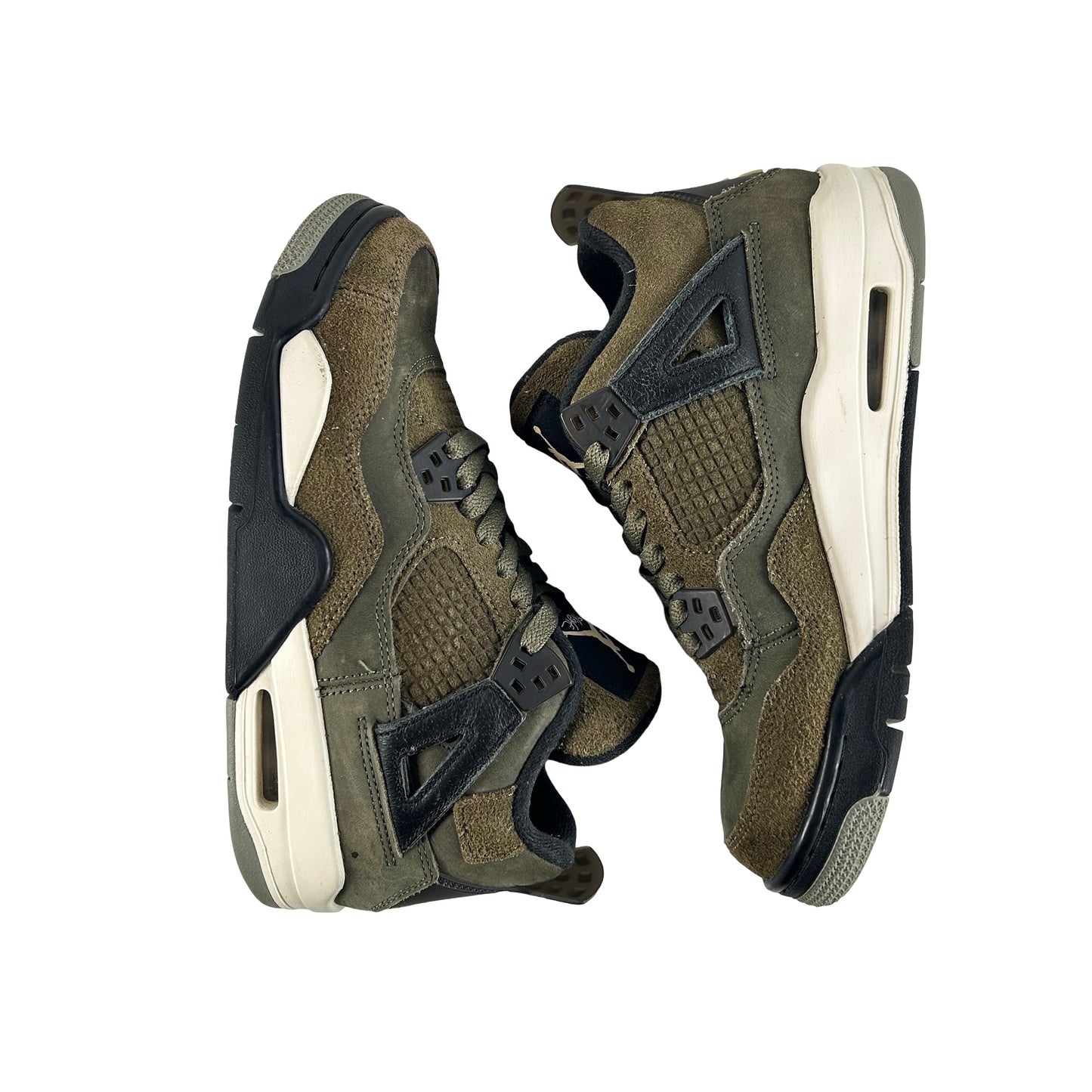 FB9928 200 Jordan 4 Retro SE Craft Medium Olive (GS) [USED] - 5.5 Y (Used) (No Box)