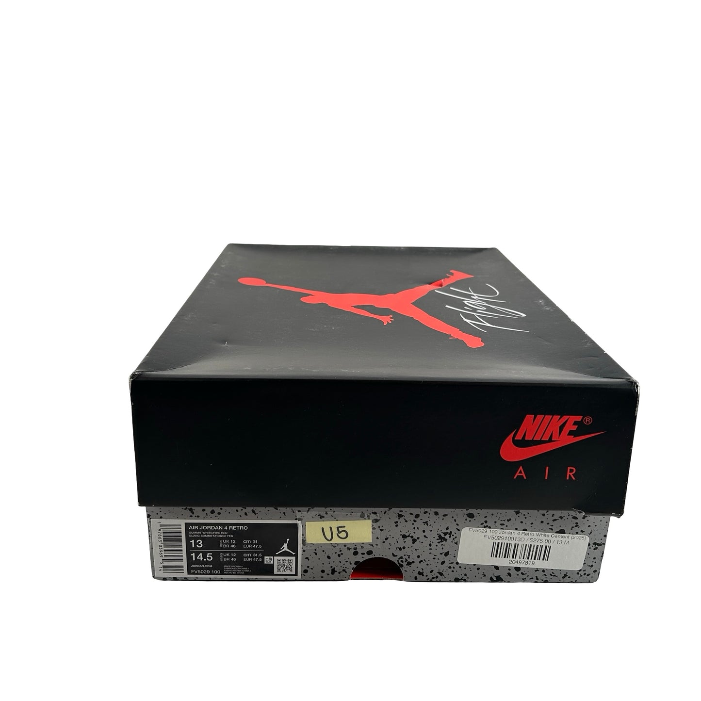 FV5029 100 Jordan 4 Retro White Cement (2025) [USED] - 13 M (Used5)