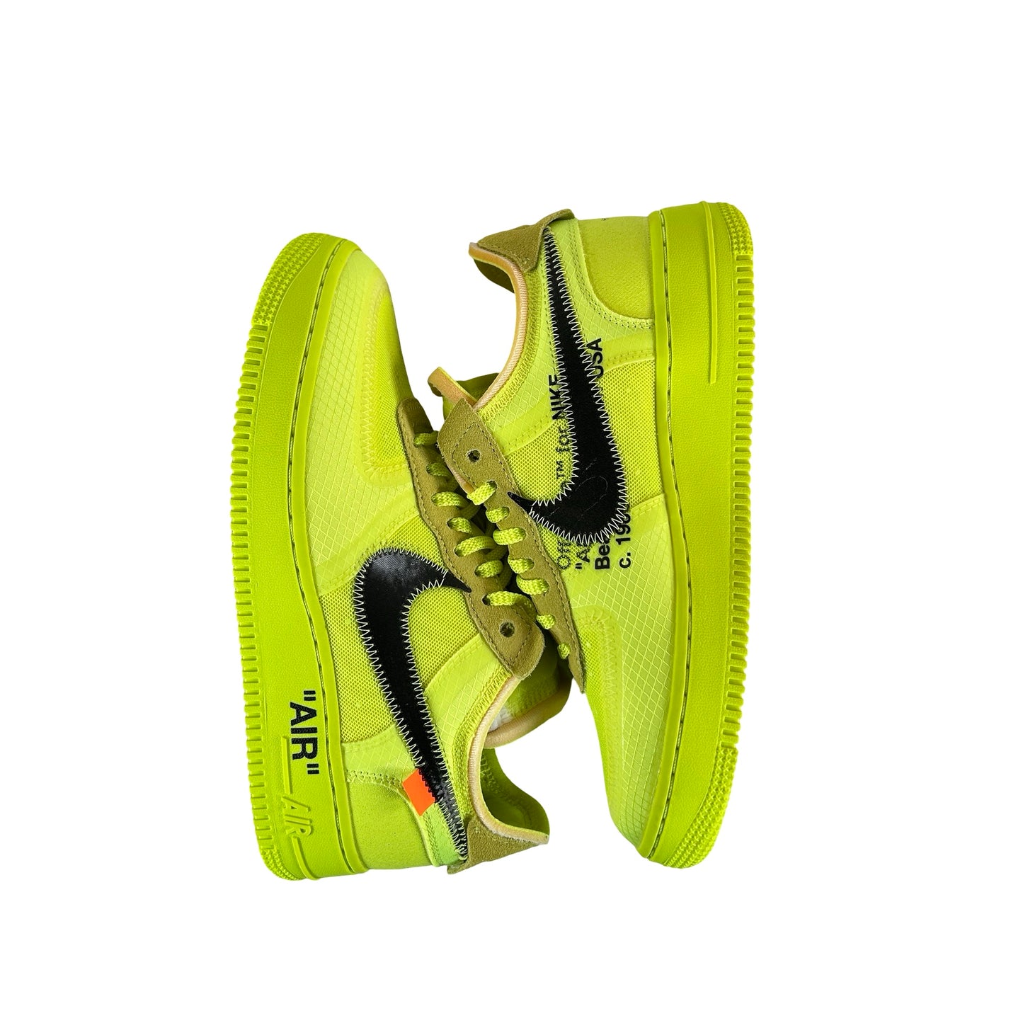 AO4606 700 Nike Air Force 1 Low Off-White Volt [USED] - 6.5 M (VNDS)