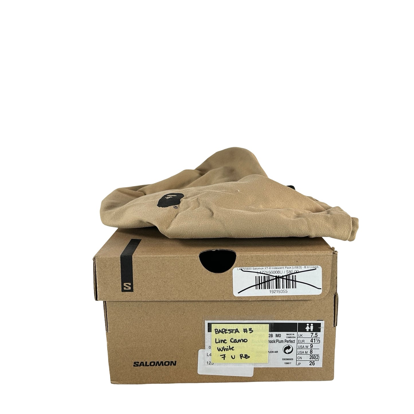 A Bathing Ape Bape Sta Low #3 Line Camo White [USED] - 7 M (Used) (Replace Box)