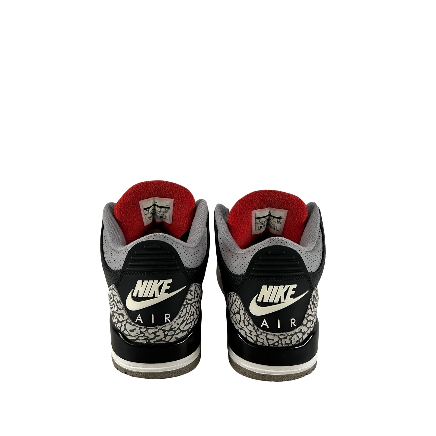 854262 001 Jordan 3 Black Cement 2018 [USED] - 8 M (Used9)