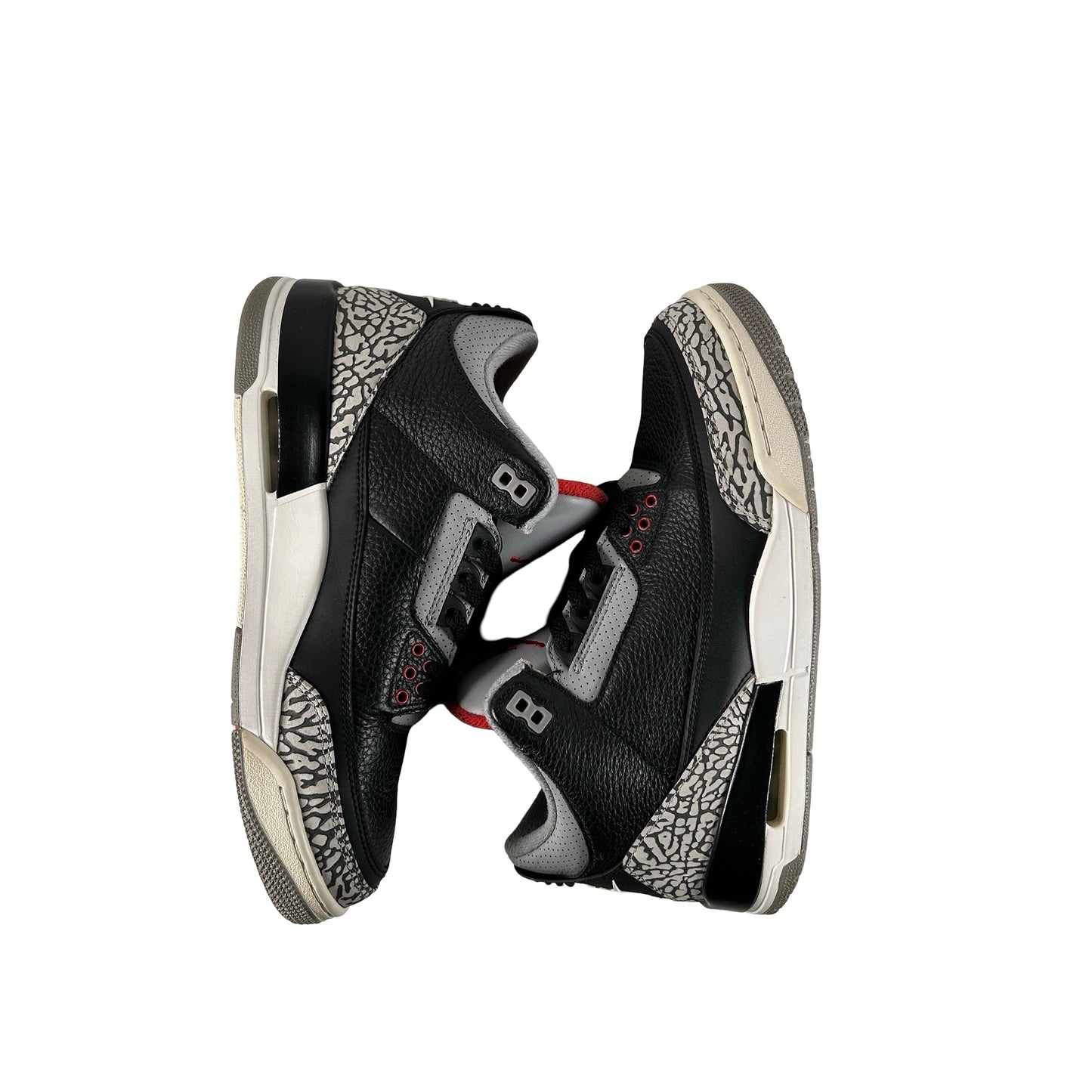 854262 001 Jordan 3 Black Cement 2018 [USED] - 8 M (Used9)
