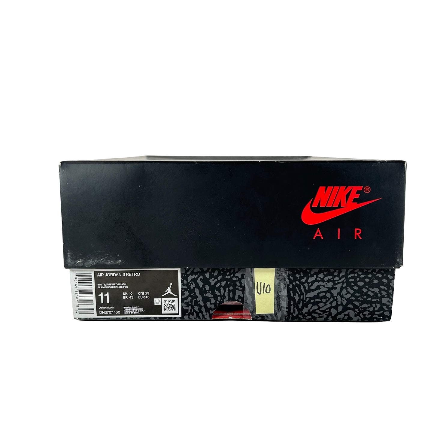 DN3707 160 Jordan 3 Retro Fire Red (2022) [USED] - 11 M (Used10)