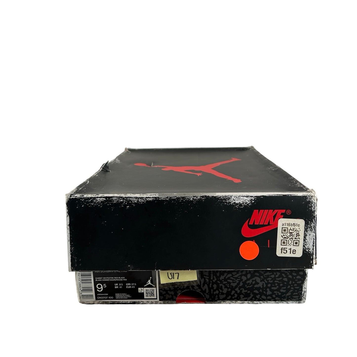 DN3707 100 Jordan 3 Retro White Cement Reimagined [USED] - 9.5 M (Used17)