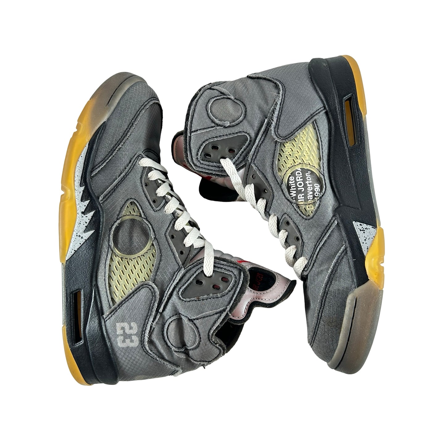 CT8480 001 Jordan 5 Off-White Black [USED] - 7.5 M (Used3)