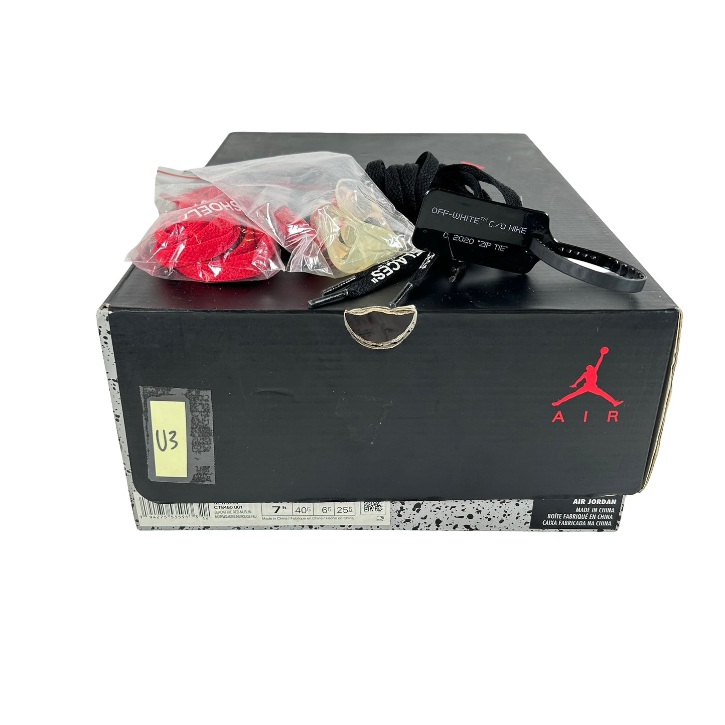 CT8480 001 Jordan 5 Off-White Black [USED] - 7.5 M (Used3)