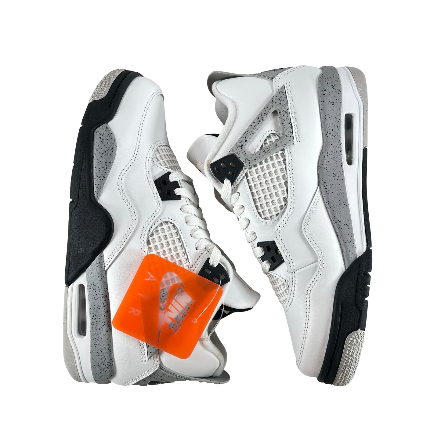 IB4171 100 Jordan 4 Retro White Cement (2025) (GS) [CONDITONAL] - 7 Y (Glue Stain)
