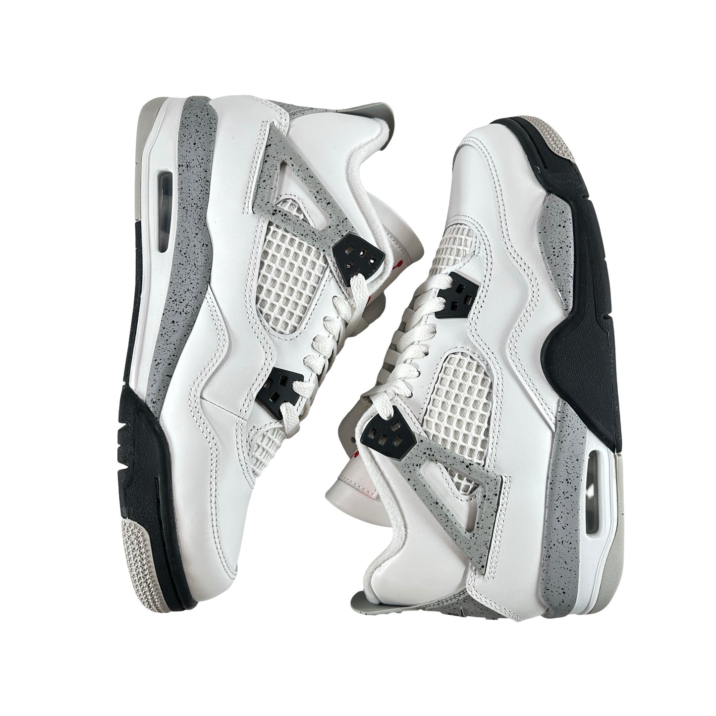 IB4171 100 Jordan 4 Retro White Cement (2025) (GS) [CONDITONAL] - 7 Y (Glue Stain)