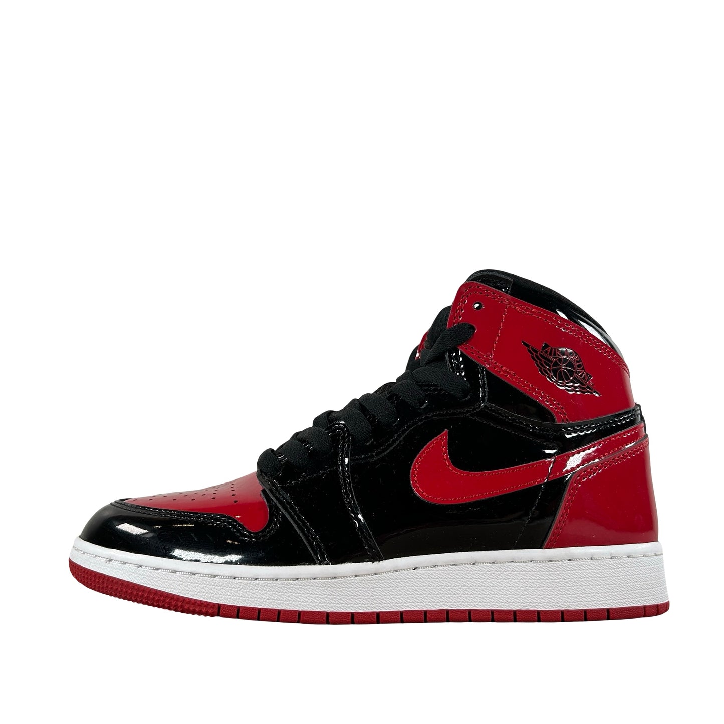 575441 063 Jordan 1 Retro High OG Patent Bred (GS) [USED] - 6 Y (Used2) (Replace Box2)