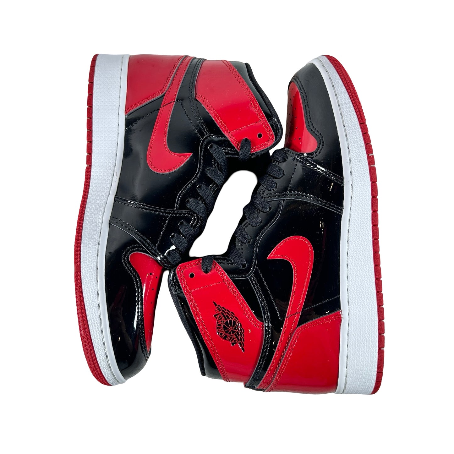 575441 063 Jordan 1 Retro High OG Patent Bred (GS) [USED] - 6 Y (Used2) (Replace Box2)