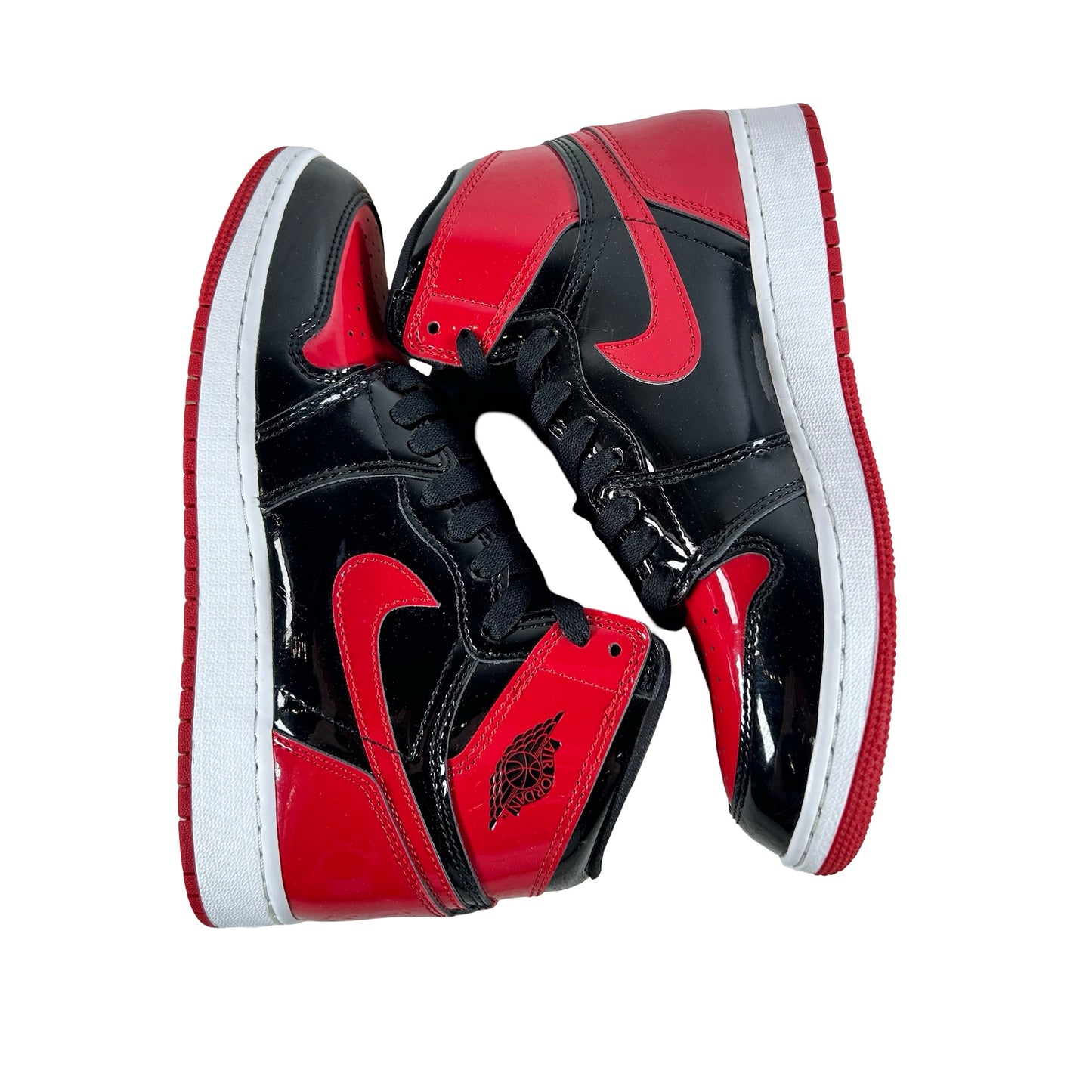 575441 063 Jordan 1 Retro High OG Patent Bred (GS) [USED] - 6 Y (Used2) (Replace Box2)