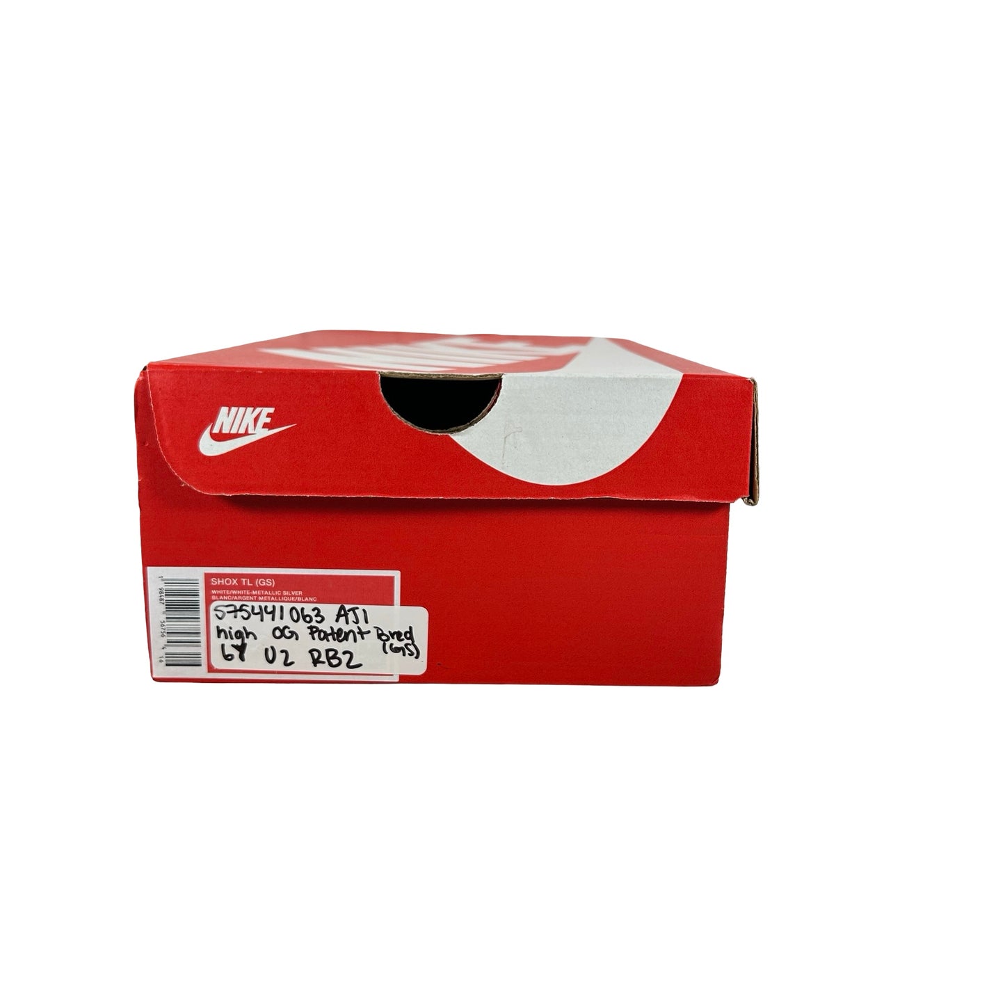 575441 063 Jordan 1 Retro High OG Patent Bred (GS) [USED] - 6 Y (Used2) (Replace Box2)