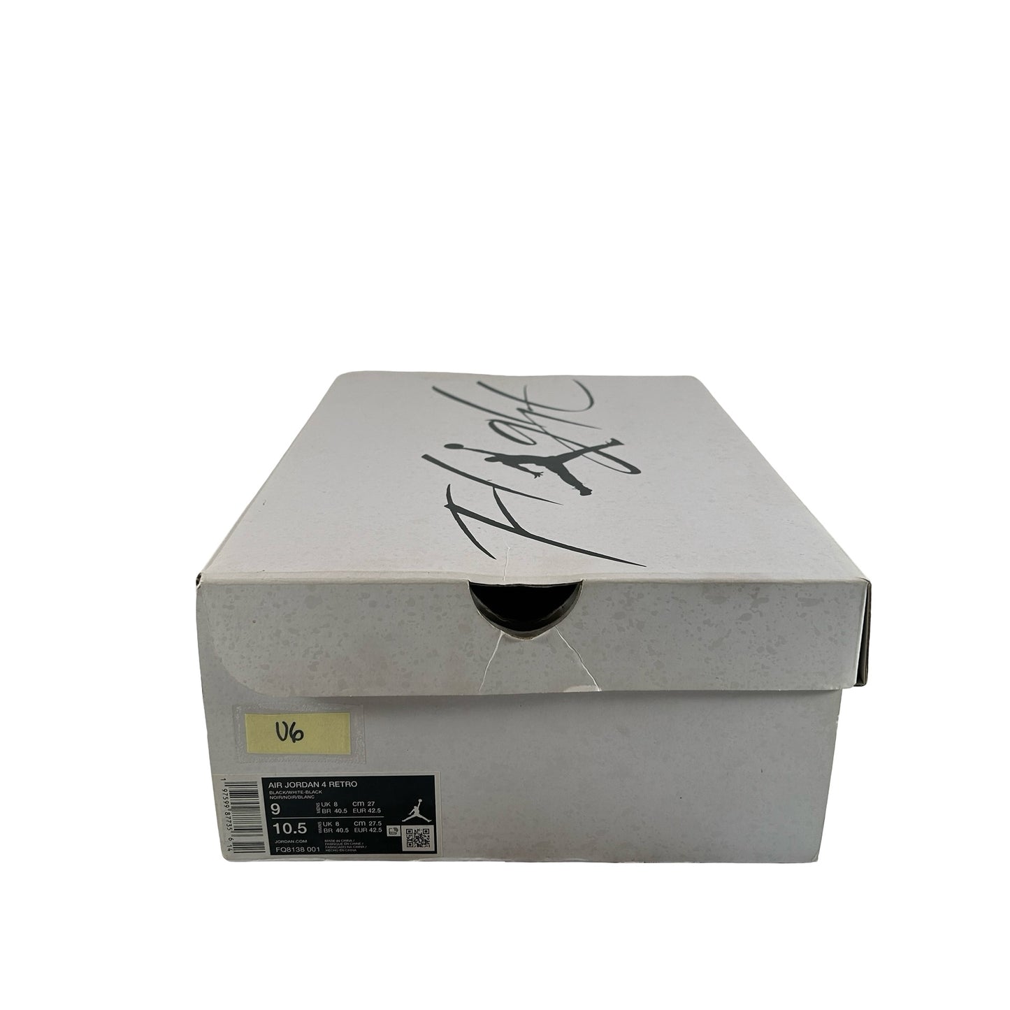FQ8138 001 Jordan 4 Retro White Thunder [USED] - 9 M (Used6)
