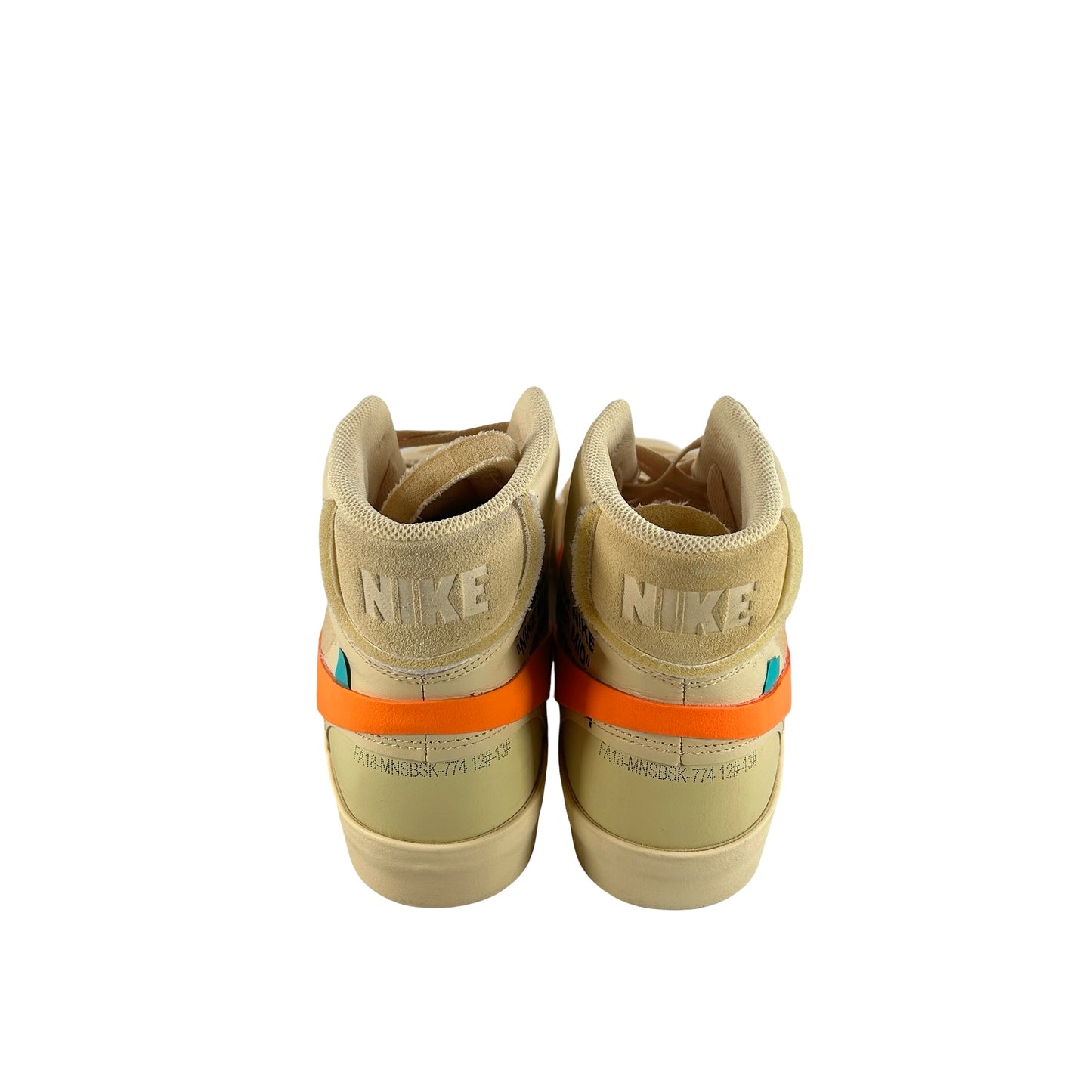 AA3832 700 Nike Blazer Off-White Orange [USED] - 13 M (Used)
