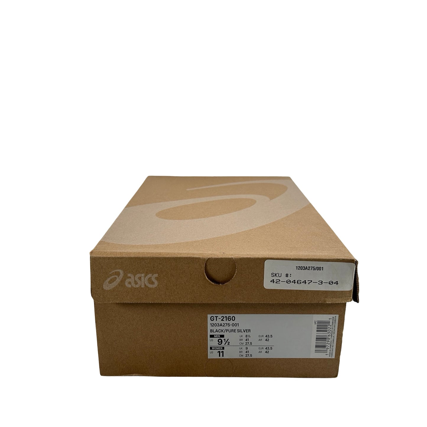 1203A275 001 ASICS GT-2160 Black Pure Silver [USED] - 9.5 M (Used)