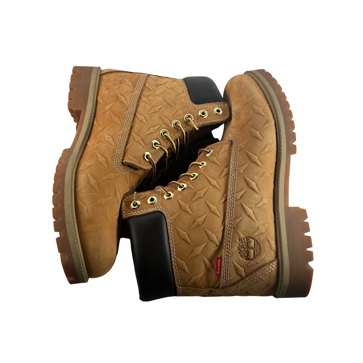 TB0A6DD4231 Timberland 6" Premium Waterproof Boot Supreme Diamond Plate Wheat (2026) [USED] - 9.5 M (Used)