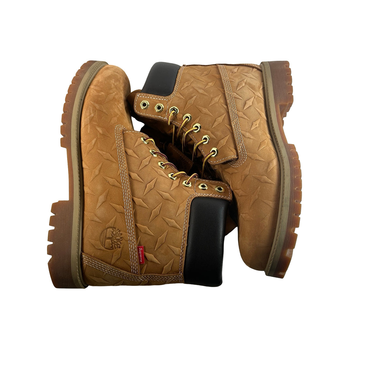 TB0A6DD4231 Timberland 6" Premium Waterproof Boot Supreme Diamond Plate Wheat (2026) [USED] - 9.5 M (Used)