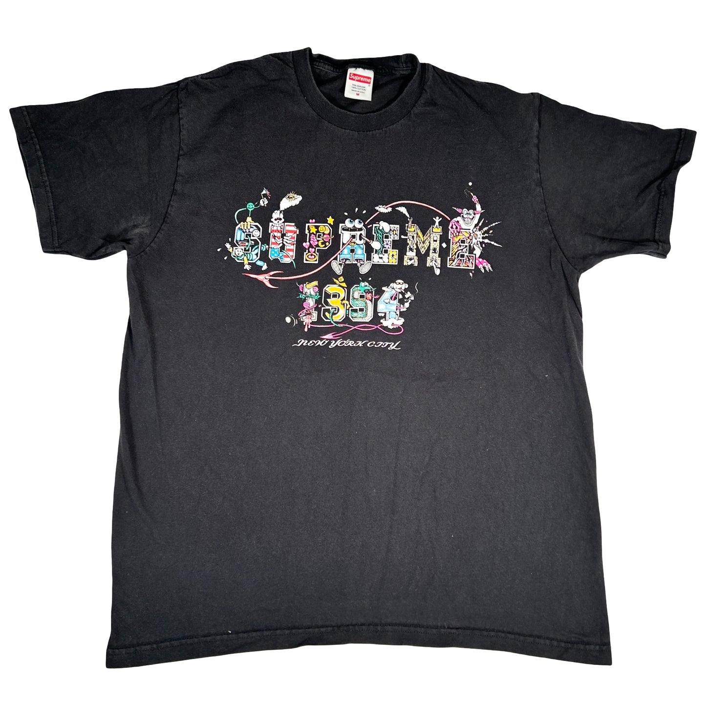 Supreme Varsity Tee Black [USED] - M (Used)