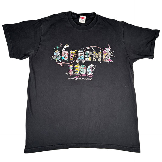 Supreme Varsity Tee Black [USED] - M (Used)