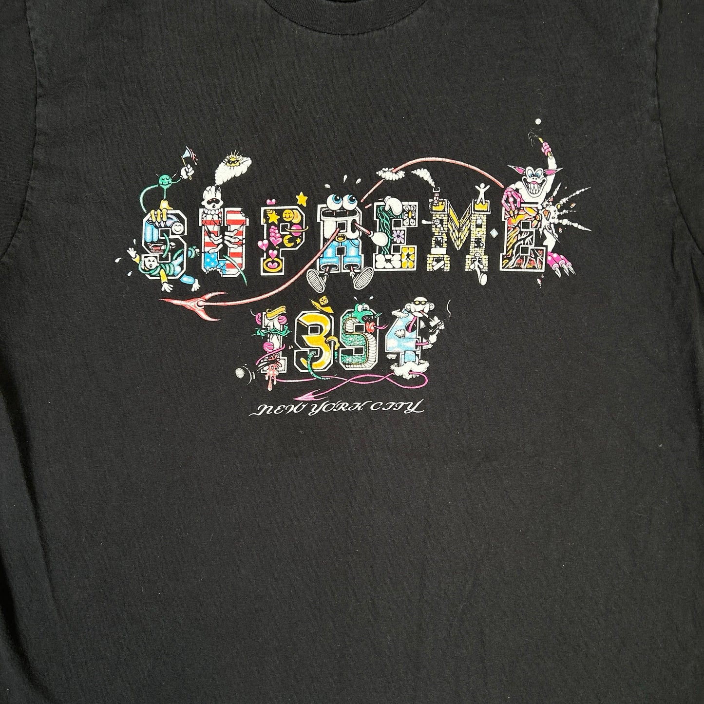 Supreme Varsity Tee Black [USED] - M (Used)
