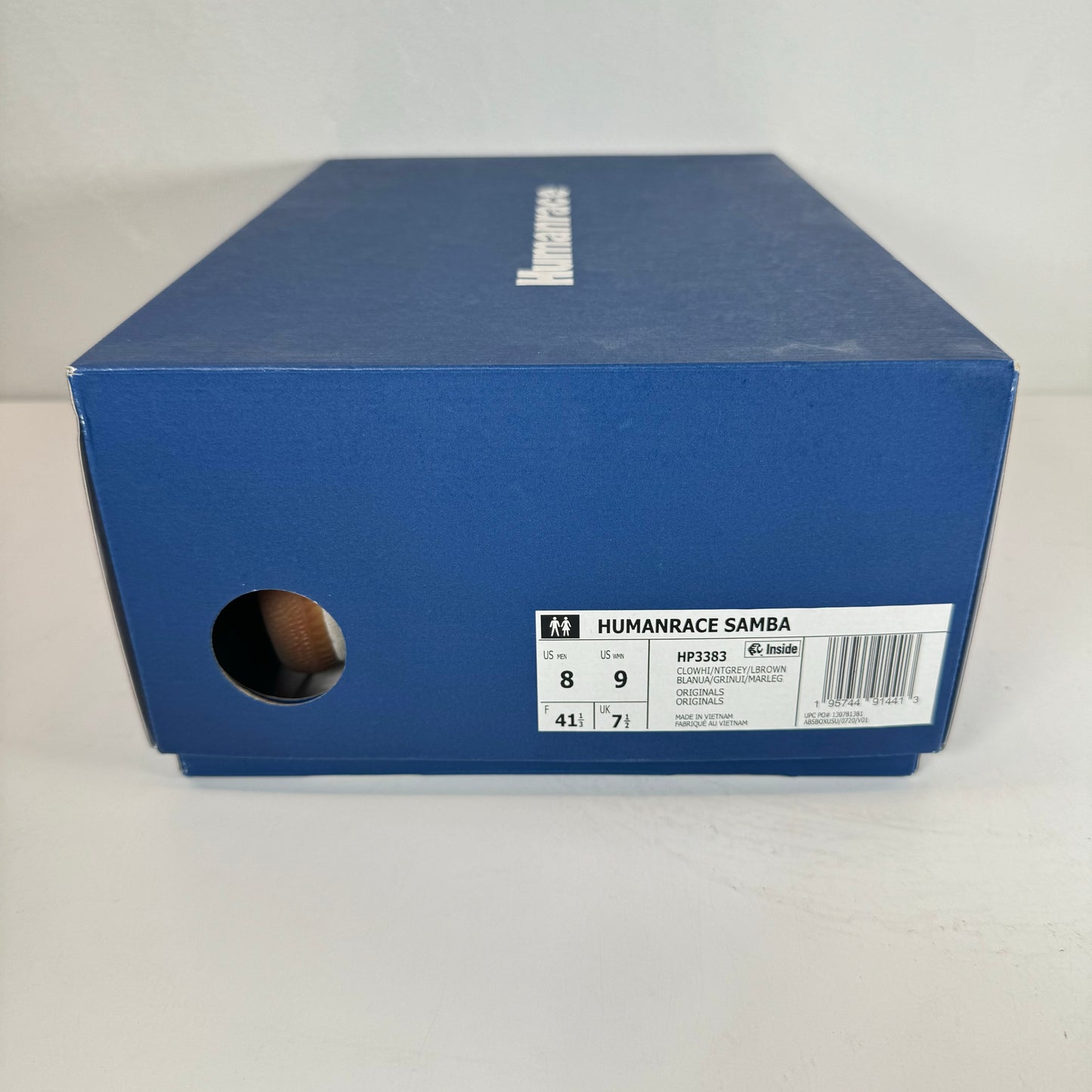 HP3383 adidas Samba Pharrell Humanrace White Night Grey [USED] - 8 M (Used)