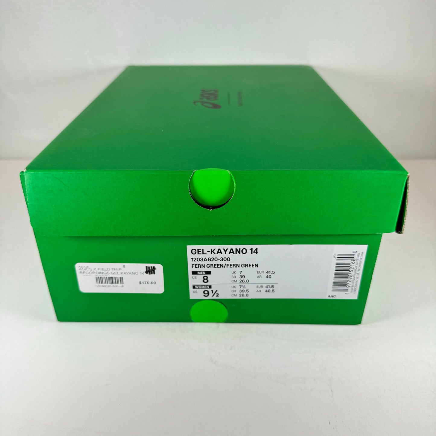 1203A620 300 ASICS Gel-Kayano 14 Field Trip Recordings Fern Green [USED] - 8 M (Used)