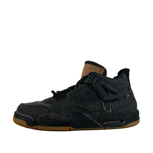 AO2571 001 Jordan 4 Retro Levi's Black (Levi's Tag) [USED] - 9.5 M (Used)