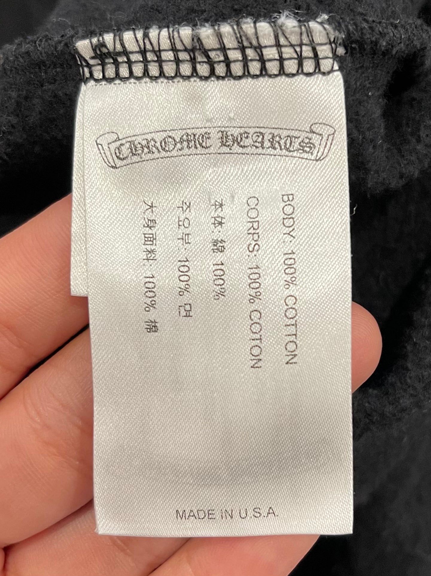 Chrome Hearts Online Exclusive Hoodie Black/Yellow [USED] - XXL (Used)