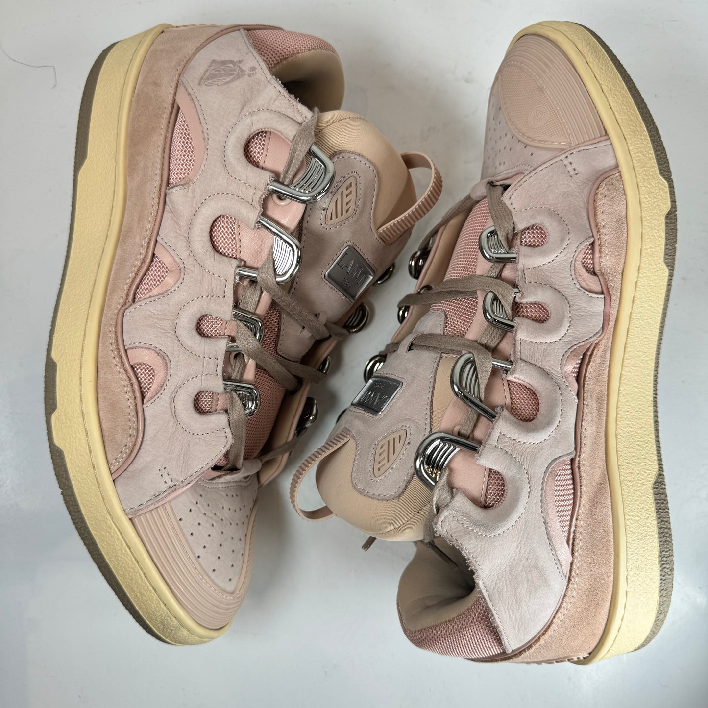 FM SKRK11 DRAG A2051 Lanvin Leather Curb Pink [USED] - 44 EU (Used) (No Box)