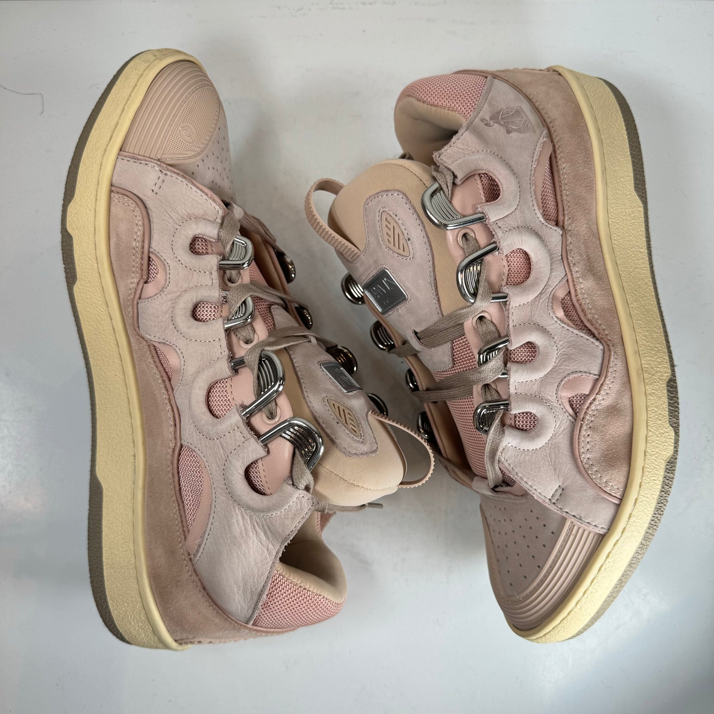 FM SKRK11 DRAG A2051 Lanvin Leather Curb Pink [USED] - 44 EU (Used) (No Box)