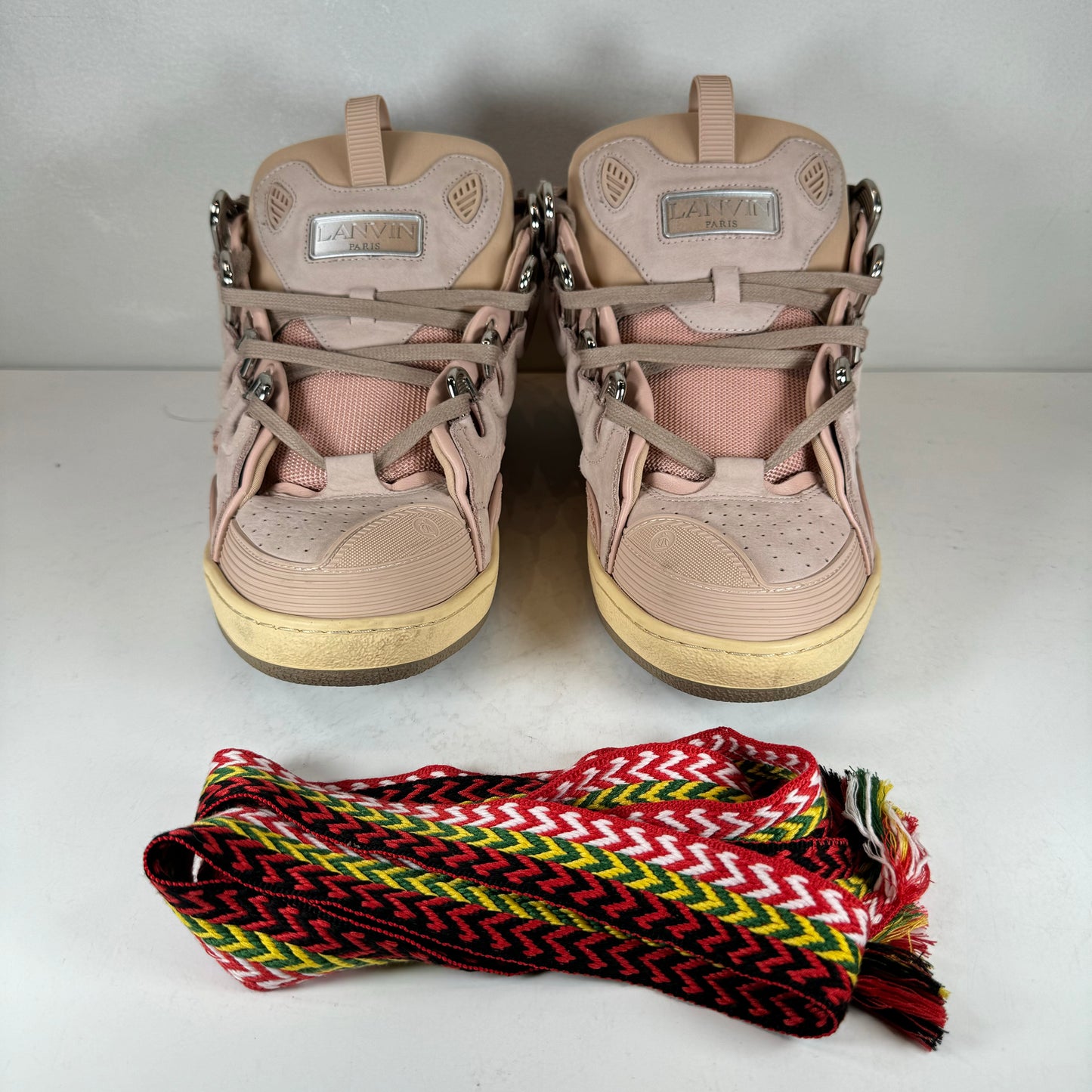 FM SKRK11 DRAG A2051 Lanvin Leather Curb Pink [USED] - 44 EU (Used) (No Box)