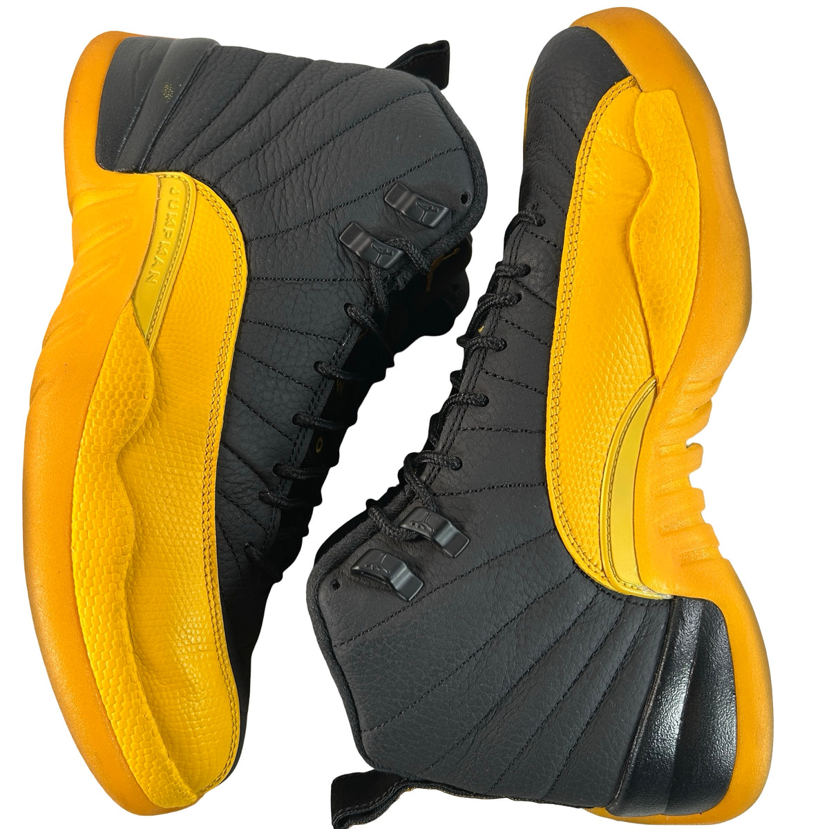 130690 070 Jordan 12 Black University Gold [USED] - 9 M (Used3)