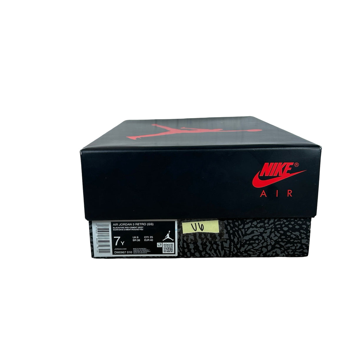 DM0967 010 Jordan 3 Retro Black Cement (2024) (GS) [USED] - 7 Y (Used6)