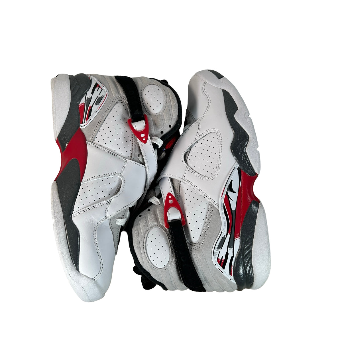 305381 100 Jordan 8 Retro White True Red (2025) [USED] - 8.5 M (Used)