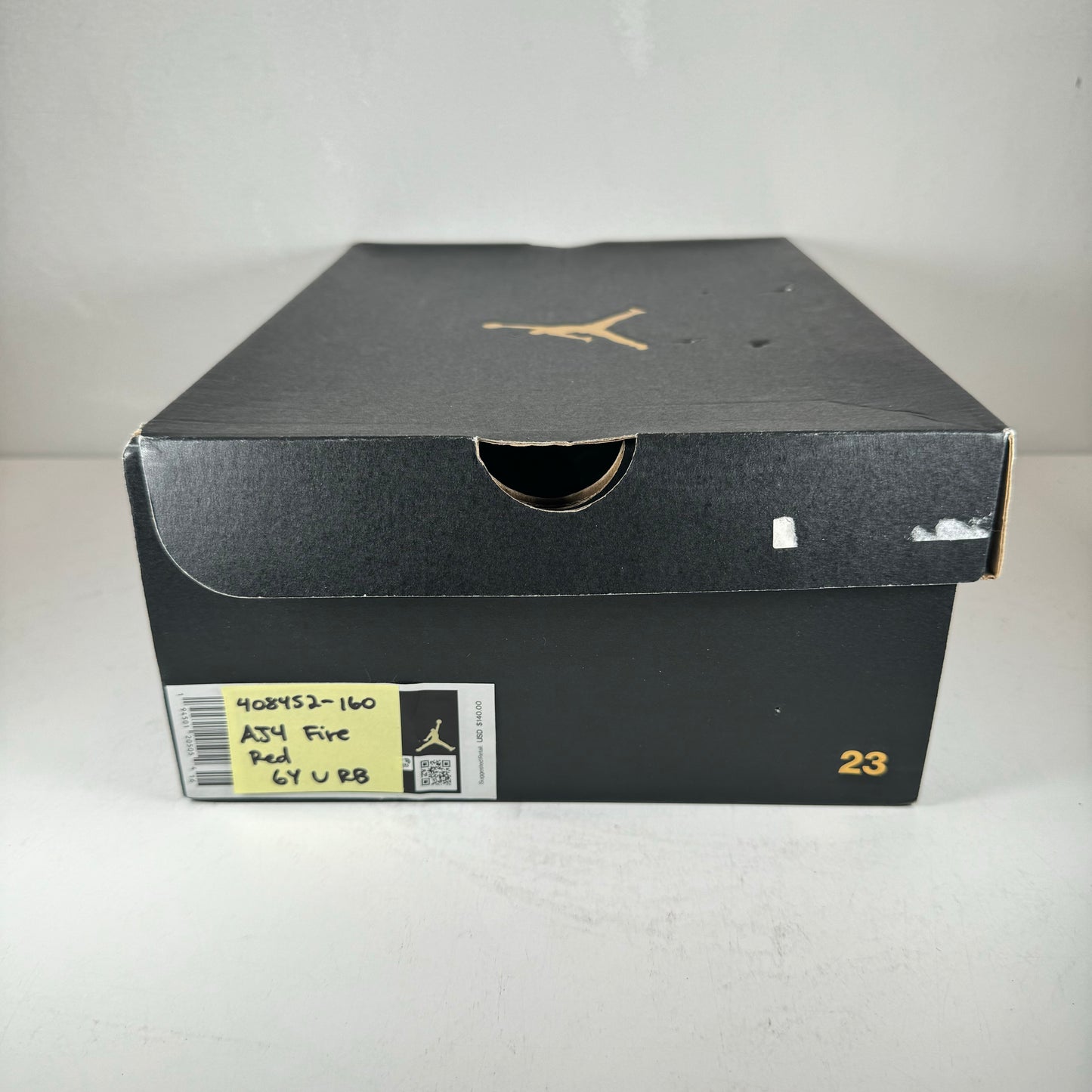 408452 160 Jordan 4 Retro Fire Red (2020) (GS) [USED] - 6 Y (Used) (Replace Box)