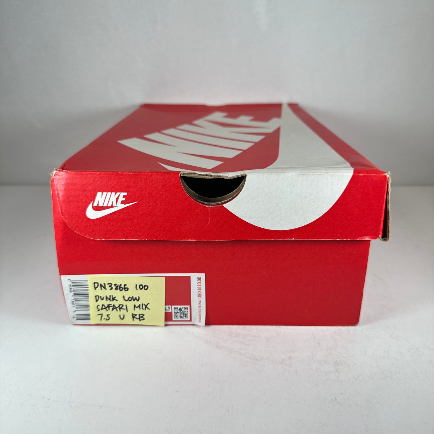 DN3866 100 Nike Dunk Low Safari Mix (Women's) [USED] - 7.5 (Used) (Replace Box)