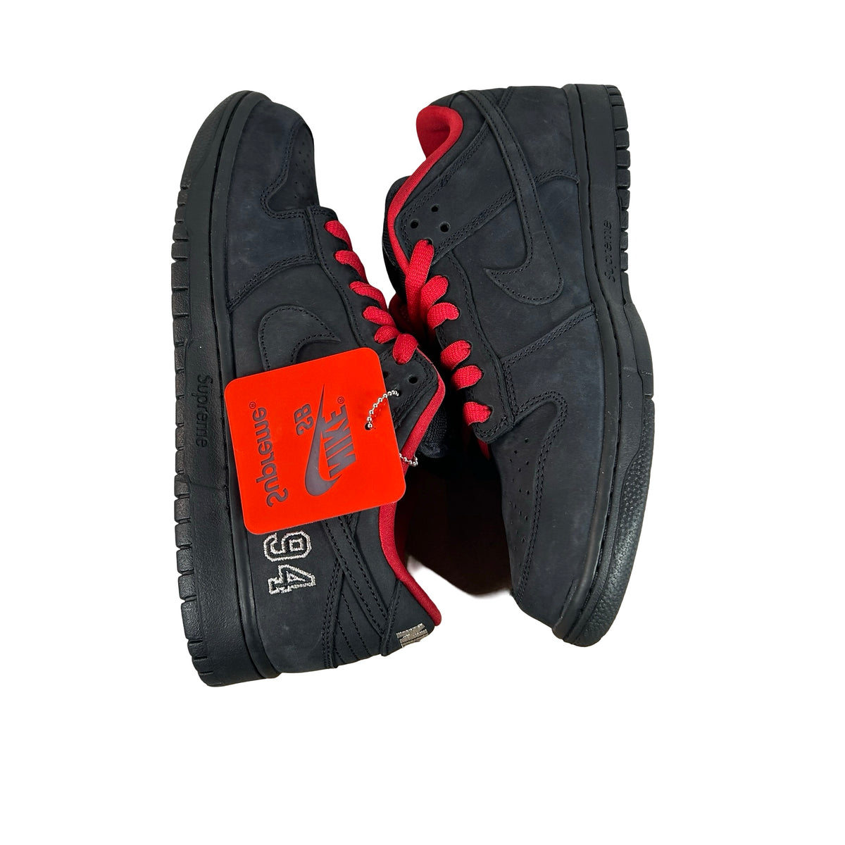 HQ8487 001 Nike SB Dunk Low Supreme 94 Black [USED] - 9 M (Used3)