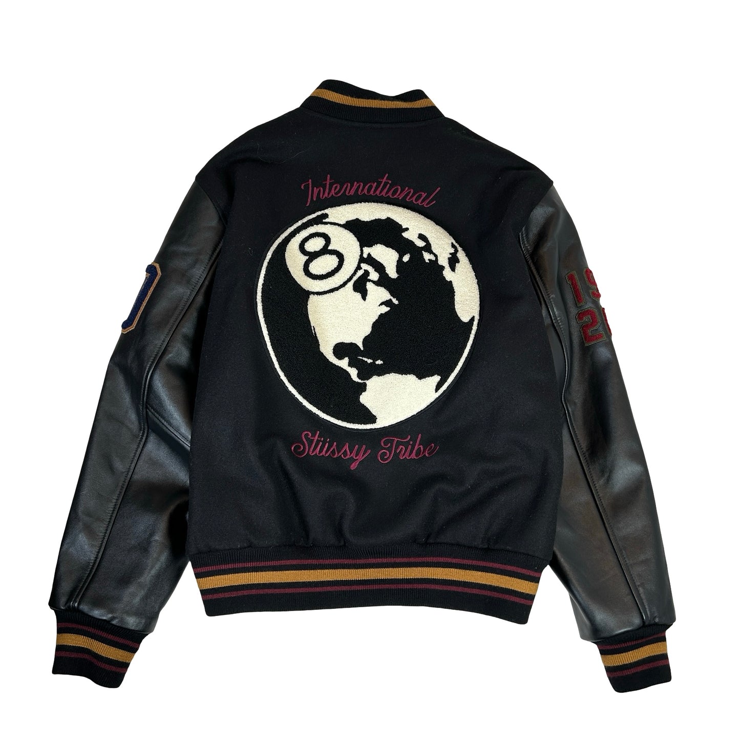 Stussy 40th Anniversary Varsity Jacket Black [USED] - L (Used)