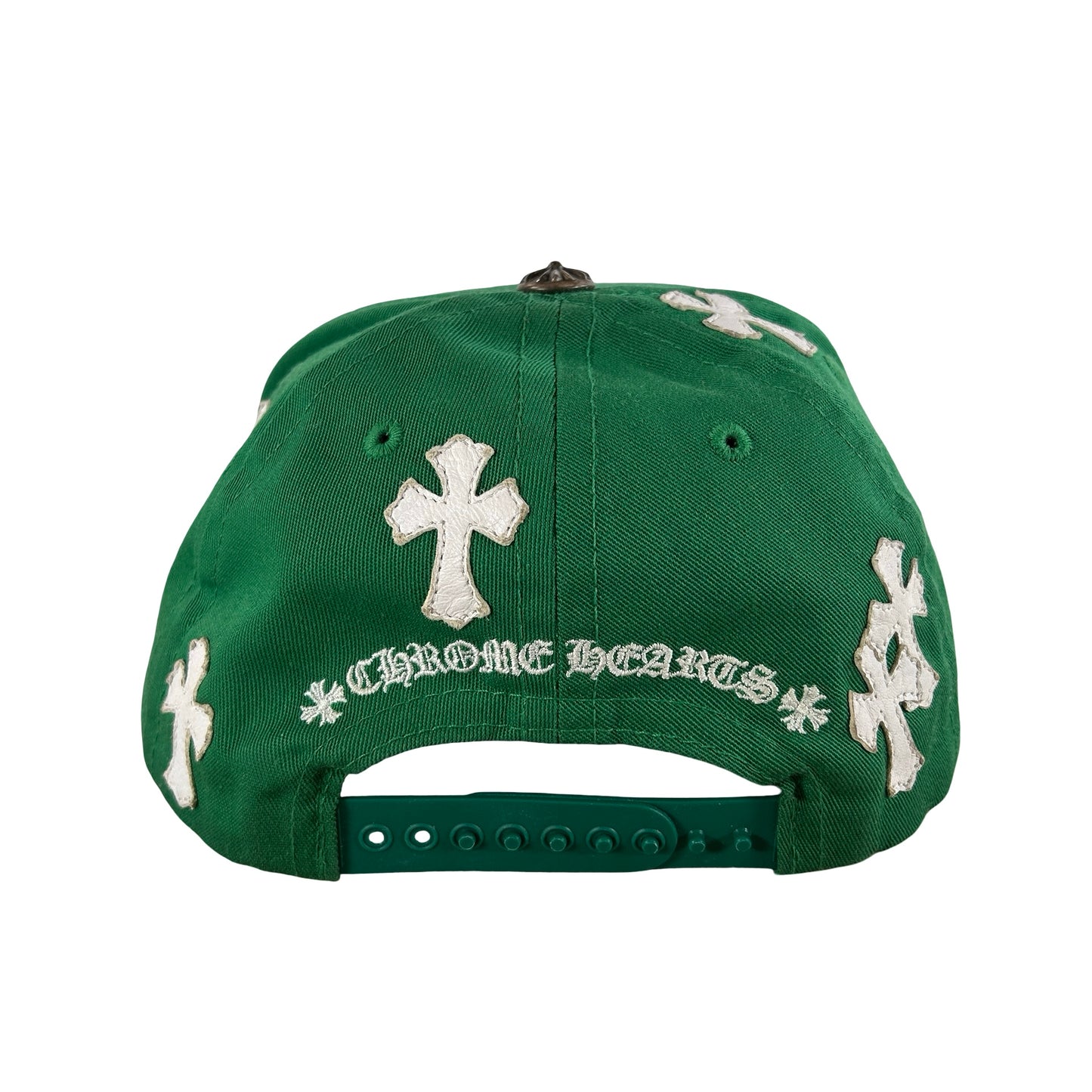 Chrome Hearts Cross Patch Hat Green/White [USED2]